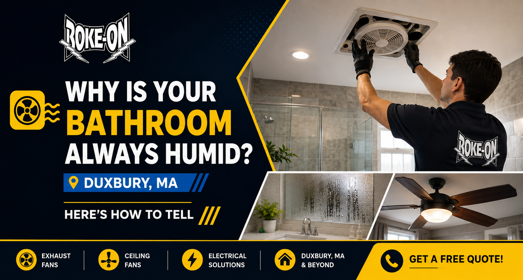 Bathroom humidity and ventilation in Duxbury MA